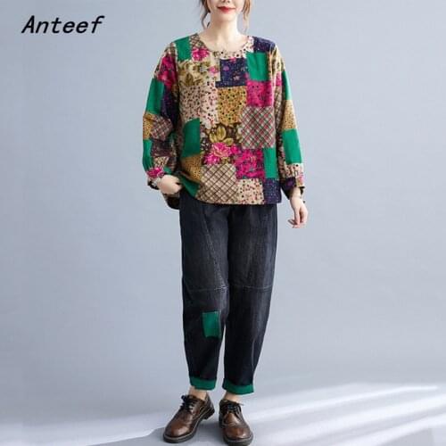 Long sleeve cotton linen spring autumn korean fashion tshirt vintage tee t shirt casual loose top women 2021 t-shirts clothes