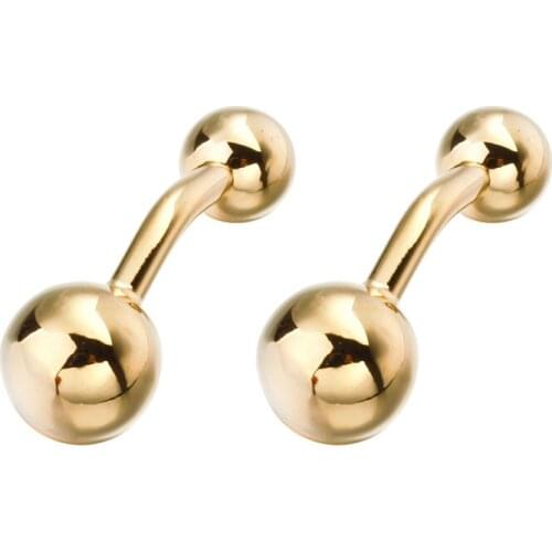 HYX Luxury Fashion cufflinks for mens Brand cuff buttons cuff links High Quality Golden ball abotoaduras Jewelry