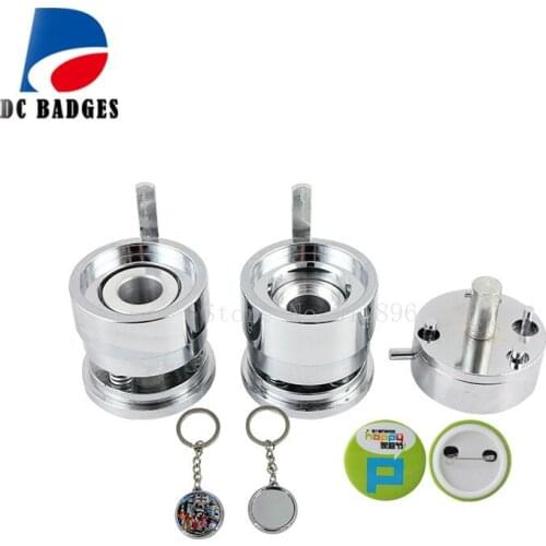 New Style 1-1/4" 32mm Round Interchangeable Button Badge Making machine Mould