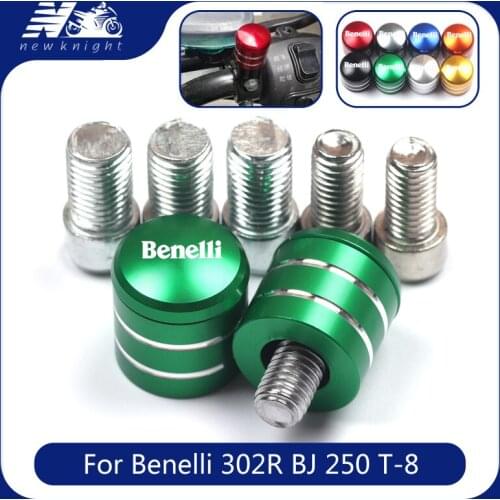 Motorcycle Rearview Handlebar Mirror Bolt Screws Mount Adapter For Benelli 302R BJ 250 T-8 TNT 899 Cafe Racer BN 251 Tre 899K