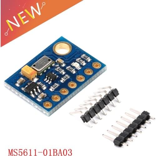 MS5611-01BA03 GY-63 MS5611 Atmospheric Pressure Sensor Module Electronic DIY Board IIC SPI 24Bit AD PCB for Arduino