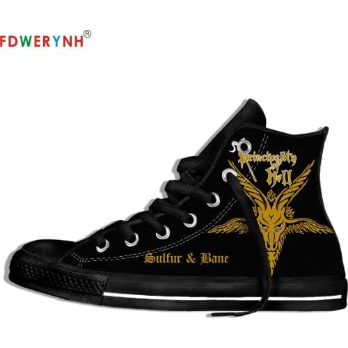 Mens Canvas Casual Shoes Sodom Band Metal Music European And American Pop Bands Customize Pattern Color Lightweight Shoes