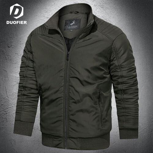 2021 Winter New Style Mens Brand Jackets Zipper Bomber Jacket Casual Men Clothing Sportswear Coat Plus Size Top Direct Sales