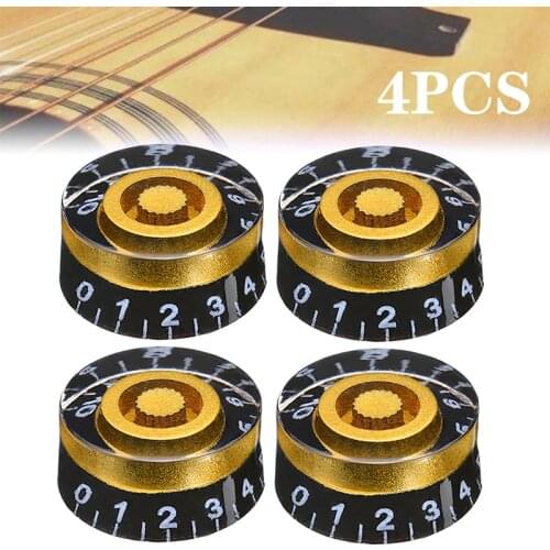 4Pcs Guitar Volume Control Knobs Speed Volume Tone Control Knobs For Gibson Les Paul Electric Guitar Accessories