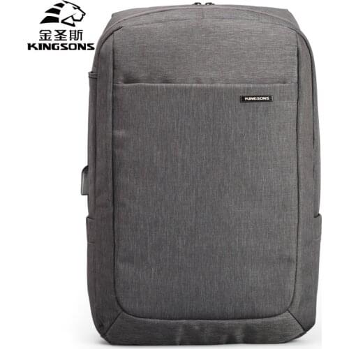 Backpack Men Women 15.6 Inch Laptop Bagpack for Teenager USB Charging Anti Theft Computer Back Packs Travel School Bag Kingsons