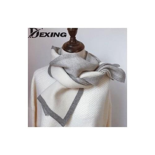 New Autumn Winter Solid Scarf Women Girls Outdoor Fashion Thick Warm Soft Shawls Wraps Female Lady Black Knitted Long Scarf Bib