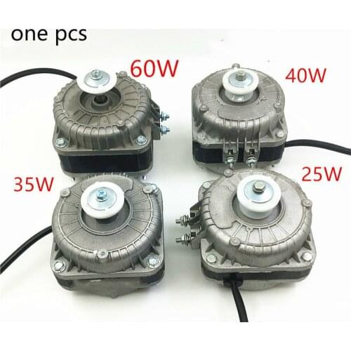 Shadow pole motor asynchronous refrigerator motor freezer motor wind condenser fan motor replacement parts 220v 25/35/40/60W