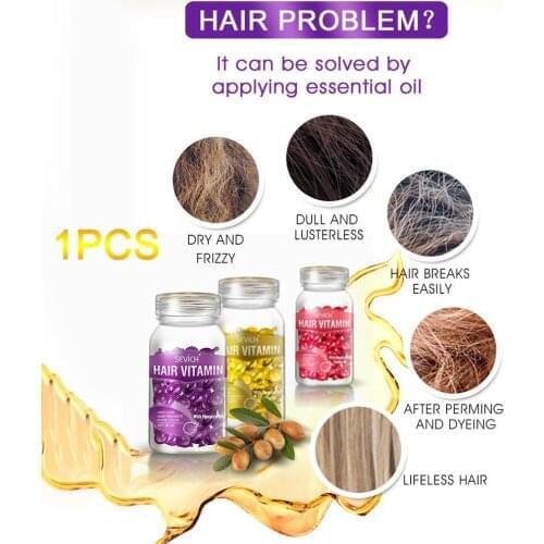 Hair Care Essential Oil Vitamin Capsule Keratin Complex Oil Oil Anti Moroccan Serum Loss Damaged Hair Hair Care Hair Repair K1D0