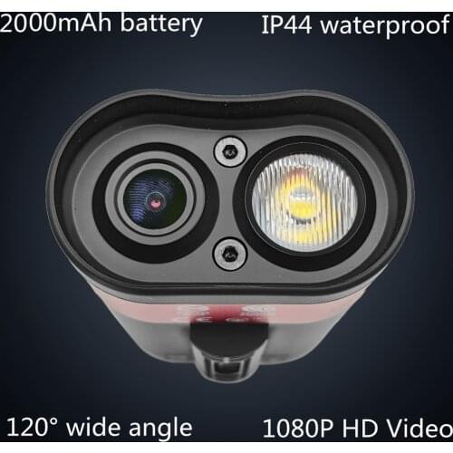 HD Video Bike DVR Light 1080P 30fps USB charging Wifi Action Camera Bike Front Light Smart Sports 2000mA Waterproof Bicycle Lamp