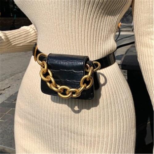 Crocodile Pattern Vintage Leather Metal Lock Crossbody Bags For Women 2021 Small Handbags Ladies Shoulder Messenger Waist Bags