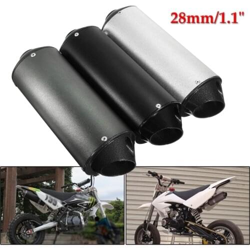 28mm Motorcycle Exhaust Pipe Tail Section Muffler Exhaust Pipe Clamp 50cc 110cc 125cc Dirt Pit Rro Quad Bike