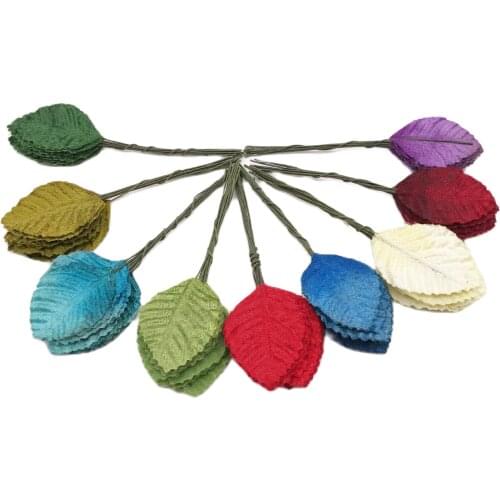 10 pcs/set Crafts Artificial Leaves High Simulation Nylon Flower Leaf DIY Wedding Decoration 10 pcs/lot