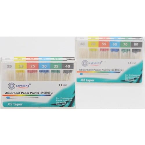 1000Pcs/5 Packs Dental Absorbent Paper Points Root Cancel Endodontics Cotton Fiber Tips Dentist Supplies High Quality