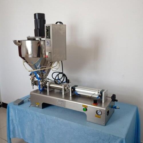 220v/110v Piston Type Pneumatic Single-head Filling Machine Stainless Steel Heating And Stirring Type Filling Machine