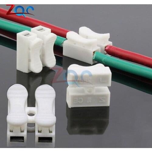 30pcs 2 Pins Electrical Cable Connectors CH2 Quick Splice Lock Wire Terminals Set