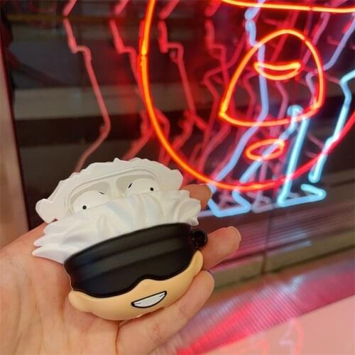 3D Anime Jujutsu Kaisen Cartoon Earphone Case for Airpods 1 2 3 Pro Headphone Protective Charging Cover for Airpods 2 Case funda