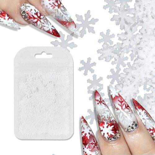 3g/Bag Merry Christmas Nail Art Glitter Sequins Mix Holographic 3D Snowflakes Xmas Tree DIY New Year Nail Accessories Supplies