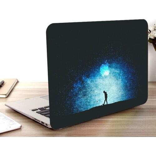 4in1 Tablet Shell Pouch Colors Printing Laptop Hard Case Cover For Apple Macbook Air Pro Retina Touch Bar & ID 11 12 13 15 inchs