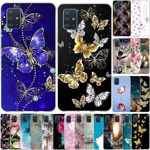 For Samsung Galaxy A51 Case Cover For Samsung Galaxy A51 Phone Cover Silicone Soft TPU Coque Full 360 Protective Bumper Fundas