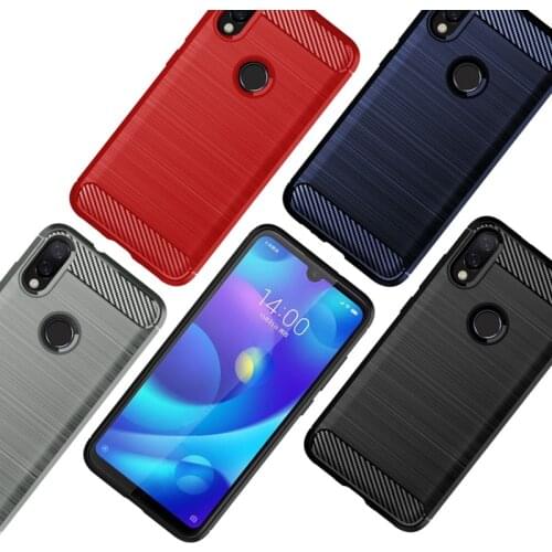 Carbon Fiber Case For Xiaomi Mi Play Case Silicon Anti-knock Cover For Xiaomi Mi CC9 CC9E A3 A2 8 lite 9 SE Cover Phone Fundas