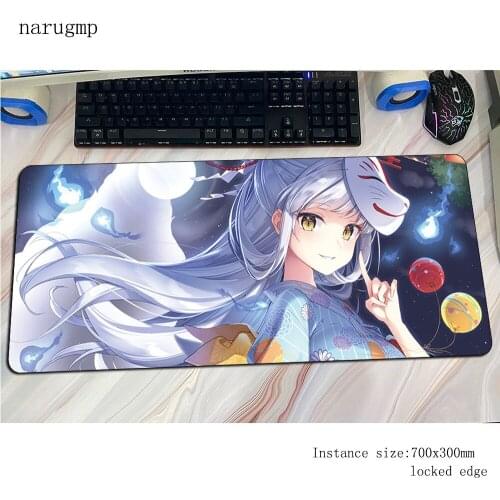 Girl Anime mouse pad Fashion Computer mat 700x300x3mm gaming mousepad large HD pattern padmouse keyboard games pc gamer desk