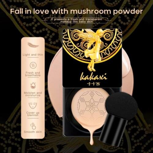 KAKAXI Long Lasting Make Up Foundation Air Cushion BB&CC Cream Face Whitening Concealer Oil Control Mushroom Puff Facial SLM1