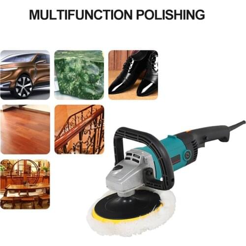 Electric Buffer Polisher 7 Inch for Polishing Sanding Waxing 3600RPM D-Type Handles for Car Polishing and Home Appliance EU