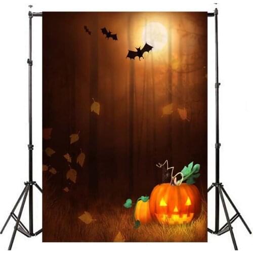 Halloween Photography Background Pumpkin Lantern Children Dusk Photo Backdrop Halloween Party Banner Studio Decoration