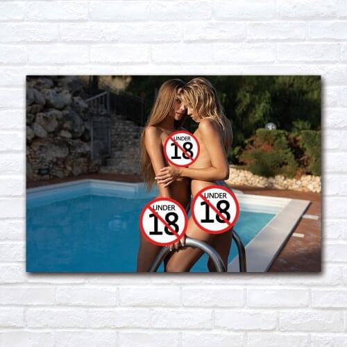 Hot Nude Girls Canvas Painting Adult Posters Prints Wall Art Pictures For Bedroom Living Room Decoration