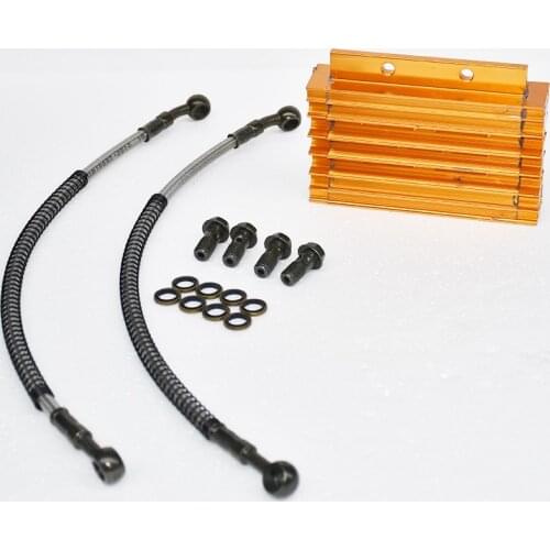 Aluminum Alloy Oil Cooler Radiator kit for pit bike dirt bike monkey bike motorcycle with 125cc 140cc 150cc 160cc Engine