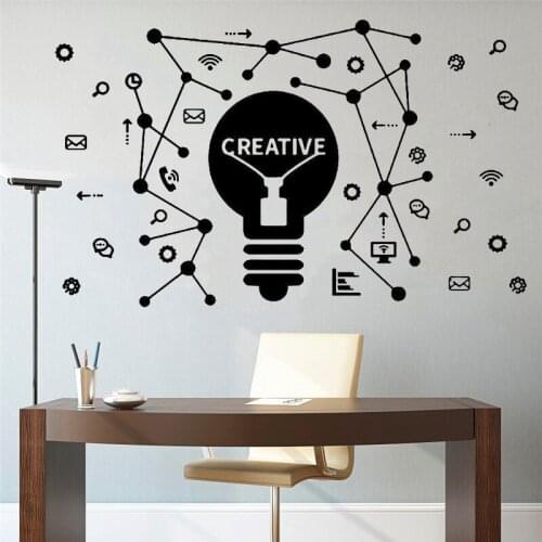 Creative Wall Sticker Office Art Decor Motivational Quotes Vinyl Decals Home Decoration For Teen Room School Classroom HY538