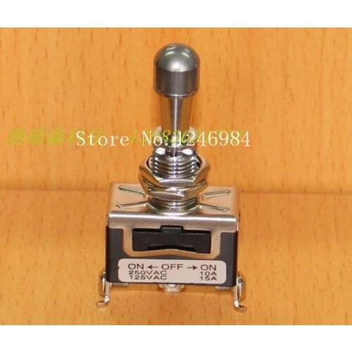 M12 single tripod third gear toggle switches PA704-2 3PIN ON-0FF-ON large lockable anti-error latch neck Taiwan Deli Wei--5pcs