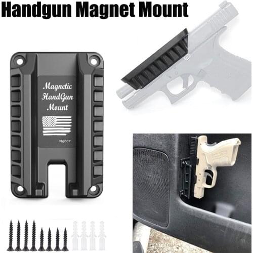Magnetic Gun Holster Holder Gun Magnet Mount Concealed Quick Draw Loaded Fits Flat Top Handguns Hunting