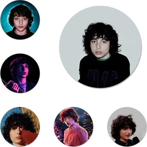 58mm Stranger Things season 3 Finn Wolfhard Icons Pins Badge Decoration Brooches Metal Badges For Backpack Decoration