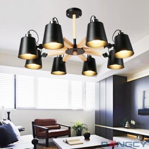 Fashion Colorful Modern Wood Ceiling Lights Lamparas Minimalist design shade Luminaire Dining Room Lights Ceiling Lamp