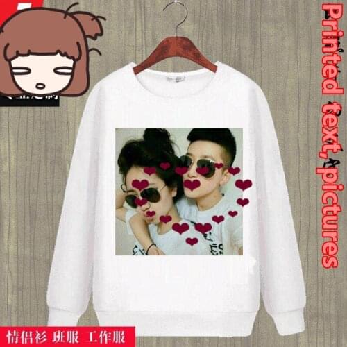 2020 Custom mens hoodie logo text photo printing men and women personality team family custom pullover custom clothes