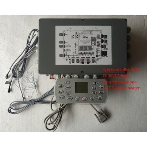 Hot tub controller Pack fit JAZZI2-3P Jazzi 3 pump spa + ET-H3000 + 12VDC light
