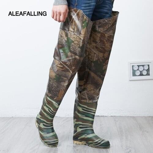 New two-color long paddy field socks transplanting seedling shoes non-slip fishing shoes over knee high tube soft rain boots