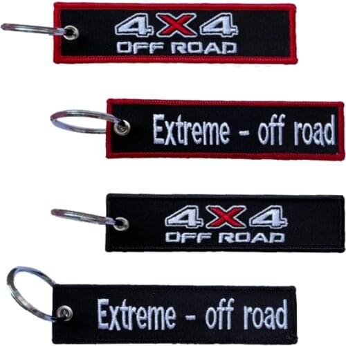 Personalized keychain, embroidery, motorcycle keychain, 4x4 off-road enthusiasts 12*3 cm