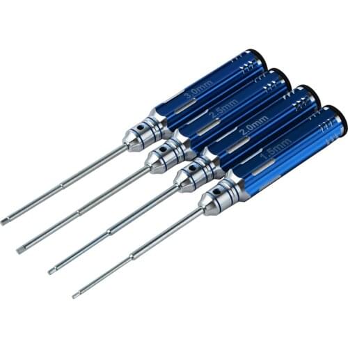 Hex Screwdriver Professional RC Tools 4 In 1 Hexagon Head 1.5 2.0 2.5 3.0mm Hex Screw Driver Tools Set Kits For FPV Helicopter