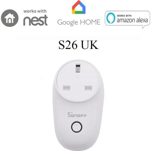 Sonoff S26UK Standard Wifi Intelligence Timing Long-range Switch App Remote Control Intelligence Socket