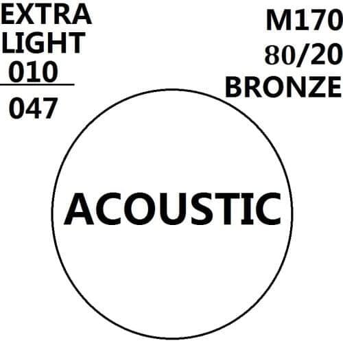 1 SET Acoustic Guitar strings 80/20 BRONZE M170 Guitar strings 010-047