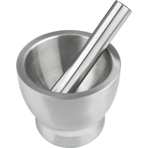 1Pcs Solid with Crowbar and Plastic Cover SUS 304Stainless Steel Garlic Masher Peony Pot Garlic Household Manual Garlic Abrader