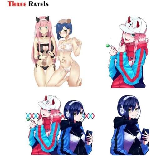 Three Ratels FC534 Darling in The Franxx 002 Zero Two and 15 anime sex girl sticker decal
