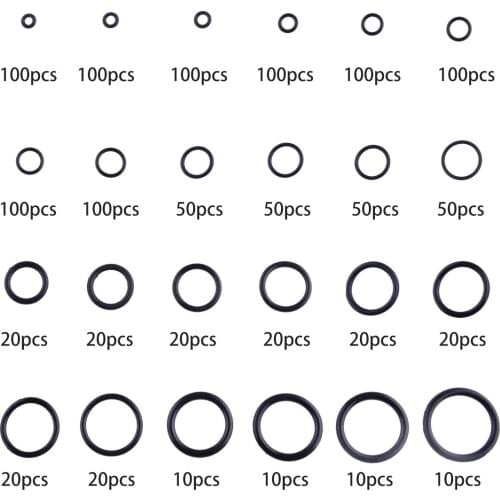 Universal 1200Pcs 1.5mm 2.4mm 3.1mm O-Ring Seal Washer Gasket Assortment Kits Set