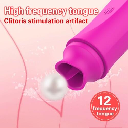 Tongue Vibrator Clitoris Nipple Stimulator Licking Sex Toys For Adults Women Vagina Massager Waterproof Female Masturbator