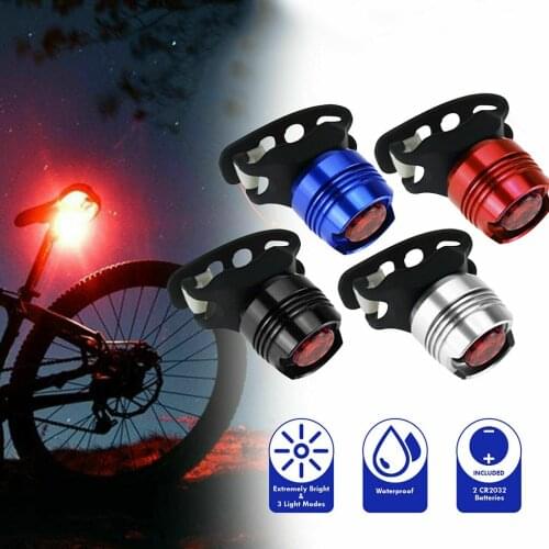 3 Mode Bike Taillight Rear Warning Light Aluminum Alloy Night Cycling Waterproof LED Tail Lamp Seat Post Light Bicycle Accessory