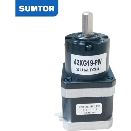 Nema 17 2 phase planetary gear reducer with 40mm and ratio 19:1