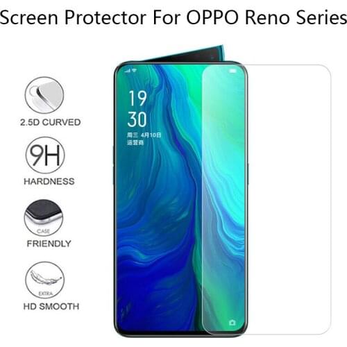 2Pcs Screen Protector For OPPO RENO ACE Tempered Glass For RENO 2 3 Z K1 K3 K5 HD Protective Ultra-thin Phone Film Glass