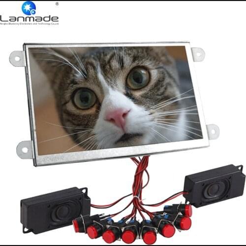 7inch portable external push button video indoor use media player car digital media player